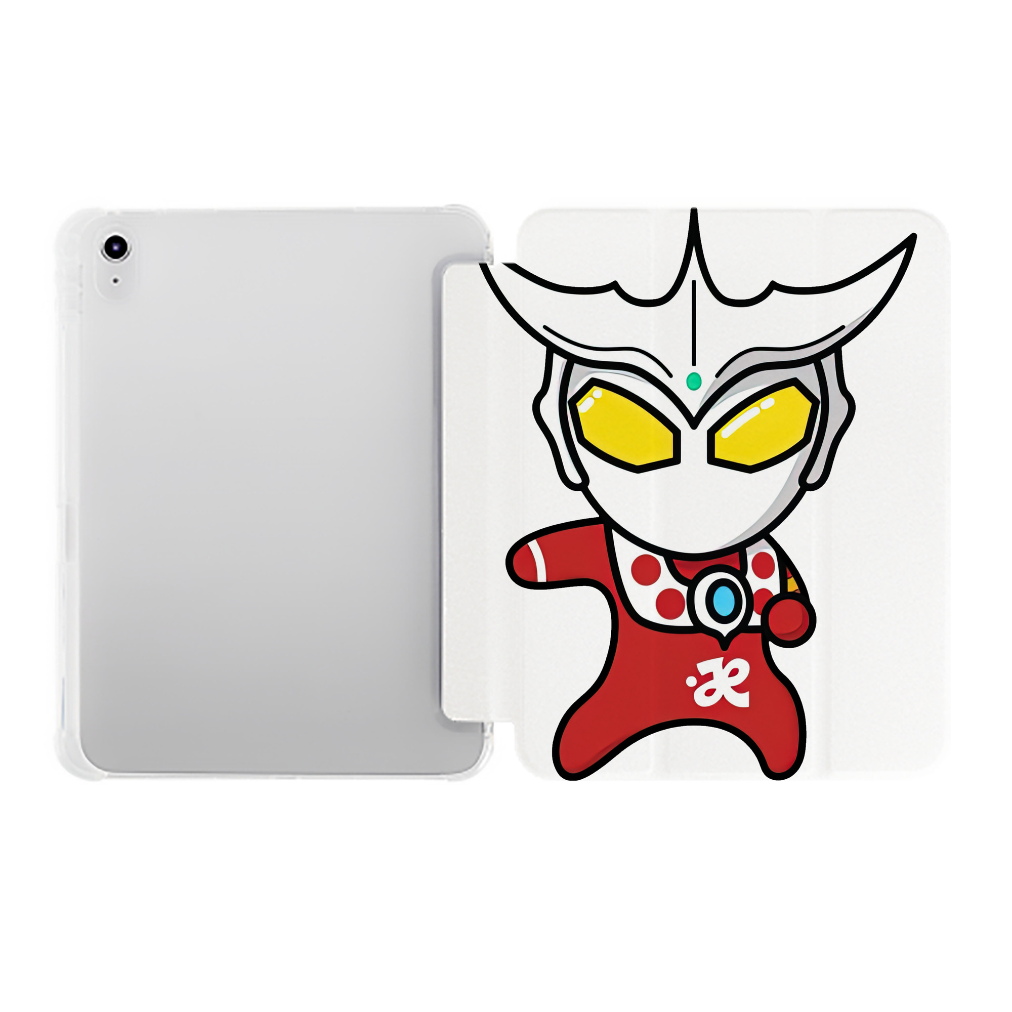（画像用） ウルトラマン Ultraman IPad ケース ペン収納付き 三つ折りスタンド PUレザー×シリコン 対応機種9.5/10.5/10.9インチ